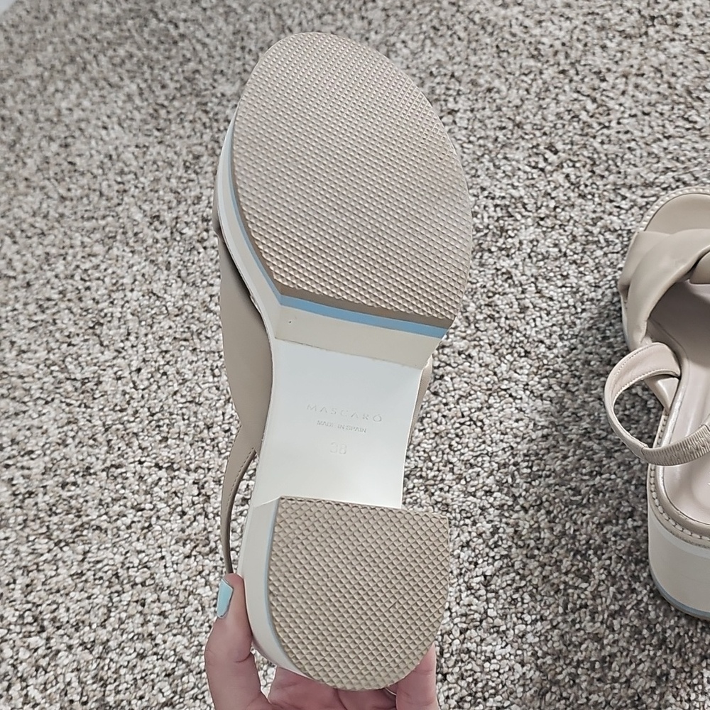 Mascaro Corfu Beige Leather Sandals - Picture 13 of 13
